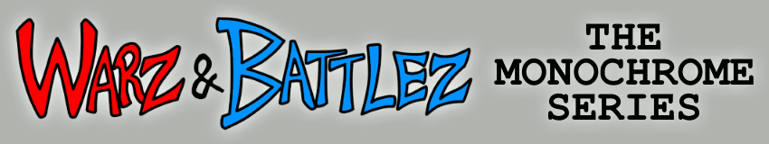 Warz & Battlez Monochrome Series Logo.